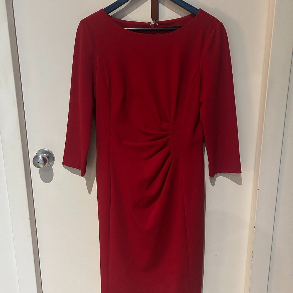 Red Business Sheath Dress